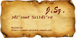 József Szilárd névjegykártya