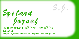 szilard jozsef business card